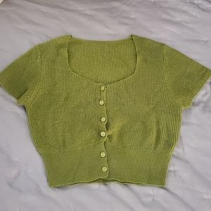 2/$30- Dazy Grass Green Cardigan Sweater- New- Small
